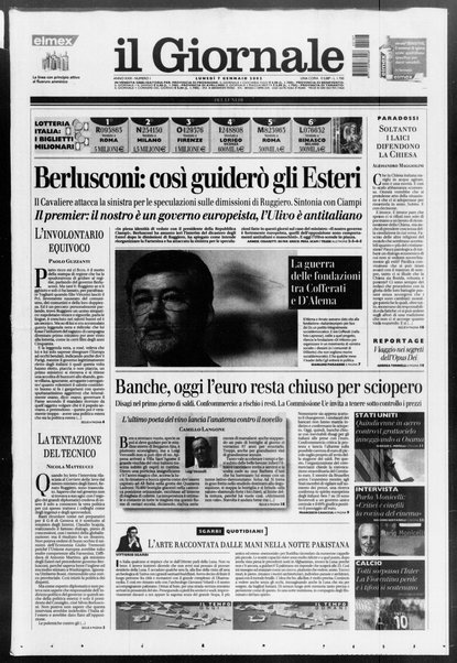 Il giornale del lunedi